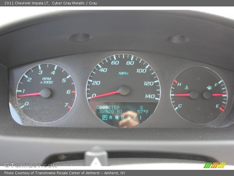 Cyber Gray Metallic / Gray 2011 Chevrolet Impala LT