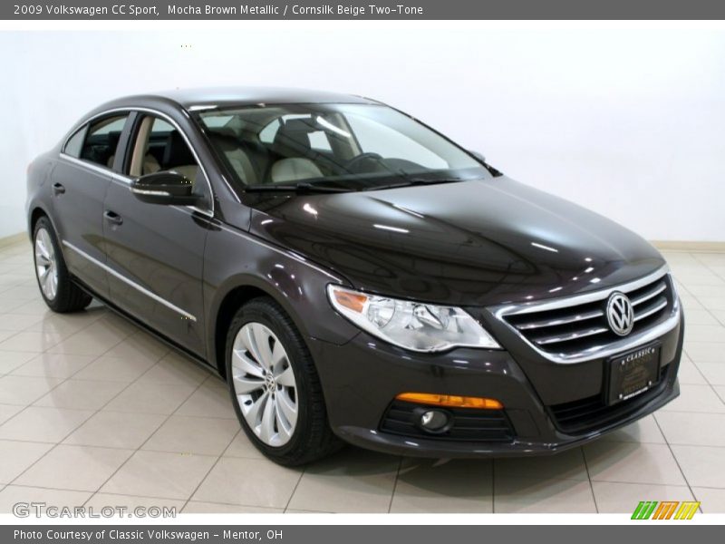 Mocha Brown Metallic / Cornsilk Beige Two-Tone 2009 Volkswagen CC Sport