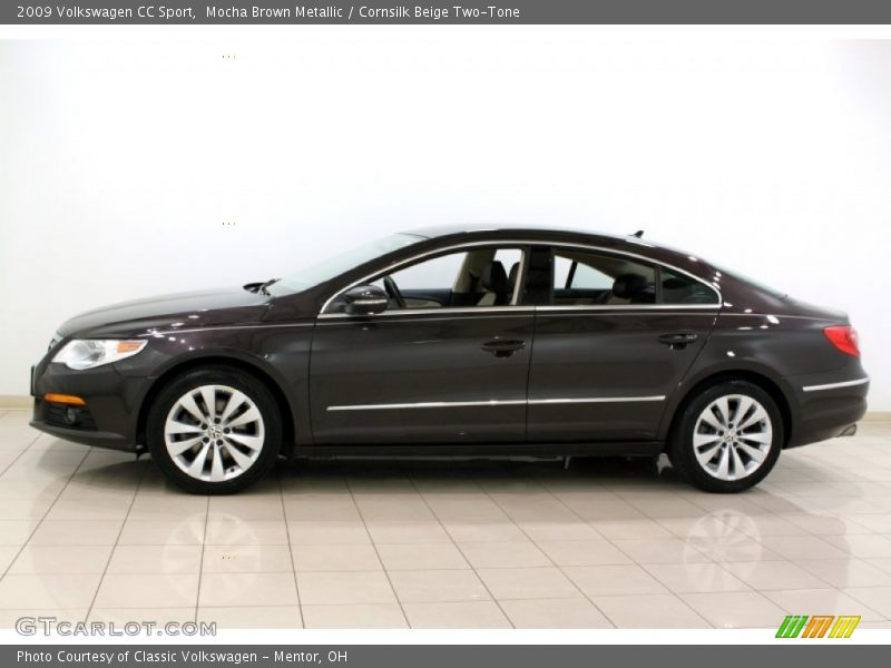 Mocha Brown Metallic / Cornsilk Beige Two-Tone 2009 Volkswagen CC Sport