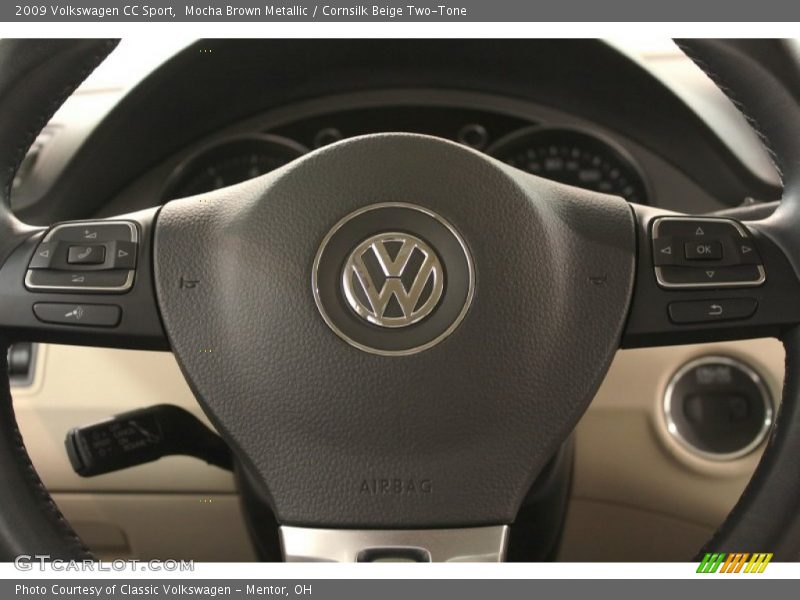 Mocha Brown Metallic / Cornsilk Beige Two-Tone 2009 Volkswagen CC Sport