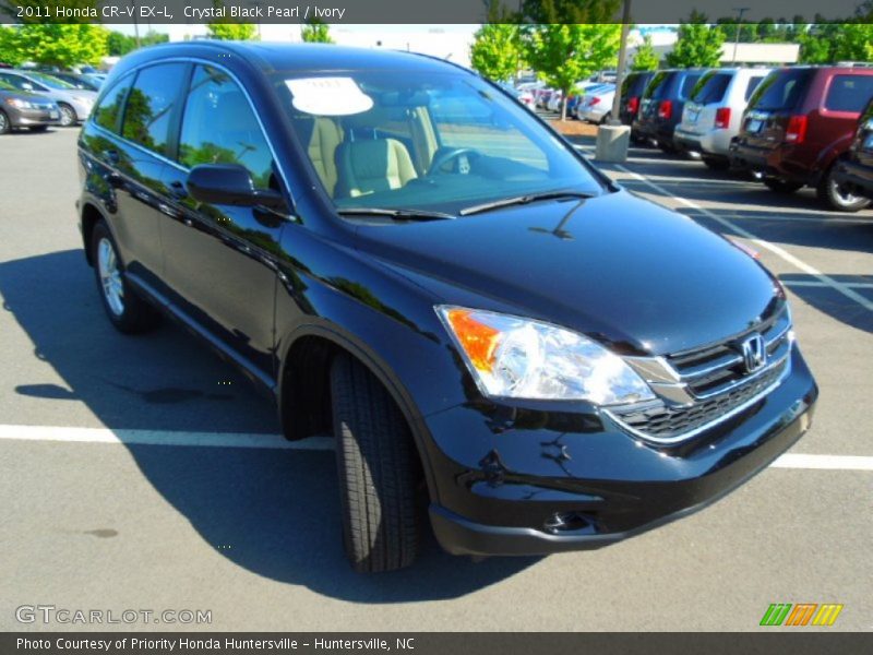 Crystal Black Pearl / Ivory 2011 Honda CR-V EX-L