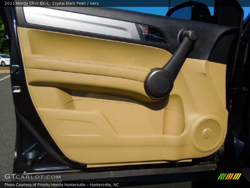 Crystal Black Pearl / Ivory 2011 Honda CR-V EX-L