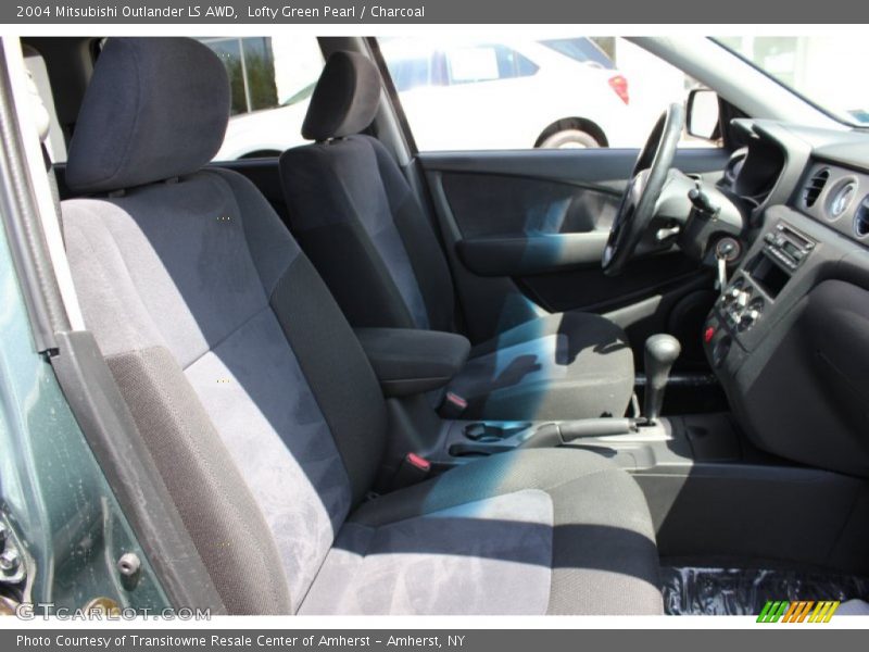 Lofty Green Pearl / Charcoal 2004 Mitsubishi Outlander LS AWD