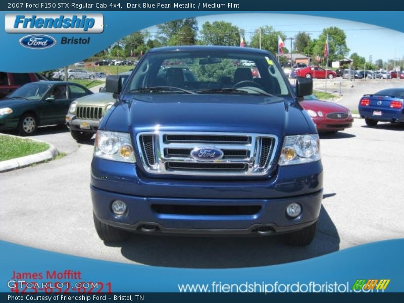 Dark Blue Pearl Metallic / Medium Flint 2007 Ford F150 STX Regular Cab 4x4