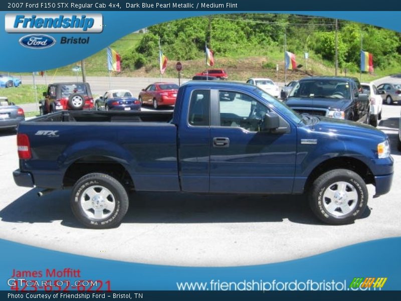 Dark Blue Pearl Metallic / Medium Flint 2007 Ford F150 STX Regular Cab 4x4