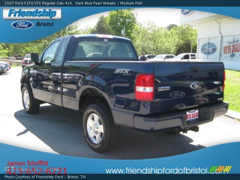 Dark Blue Pearl Metallic / Medium Flint 2007 Ford F150 STX Regular Cab 4x4