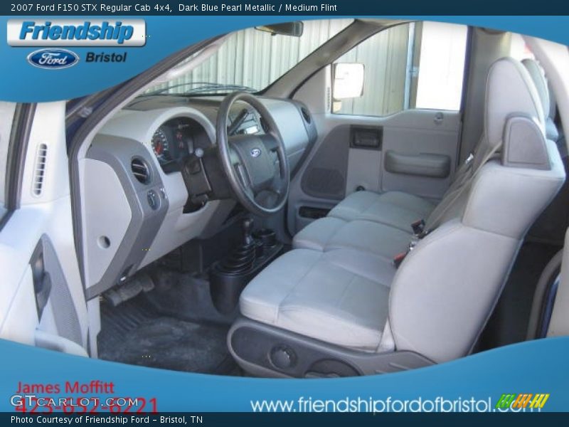 Dark Blue Pearl Metallic / Medium Flint 2007 Ford F150 STX Regular Cab 4x4
