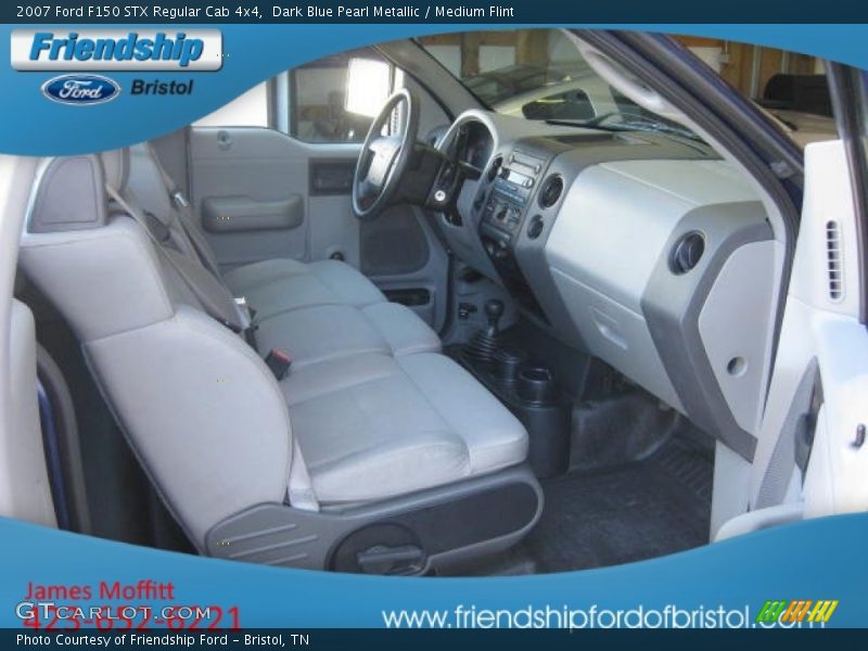 Dark Blue Pearl Metallic / Medium Flint 2007 Ford F150 STX Regular Cab 4x4