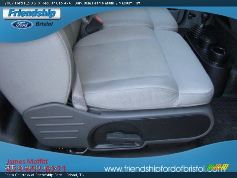 Dark Blue Pearl Metallic / Medium Flint 2007 Ford F150 STX Regular Cab 4x4