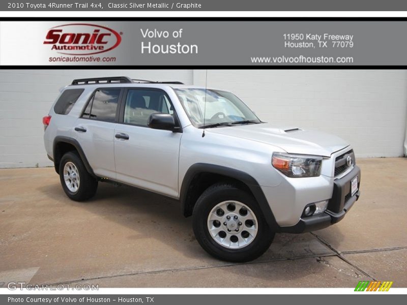 Classic Silver Metallic / Graphite 2010 Toyota 4Runner Trail 4x4