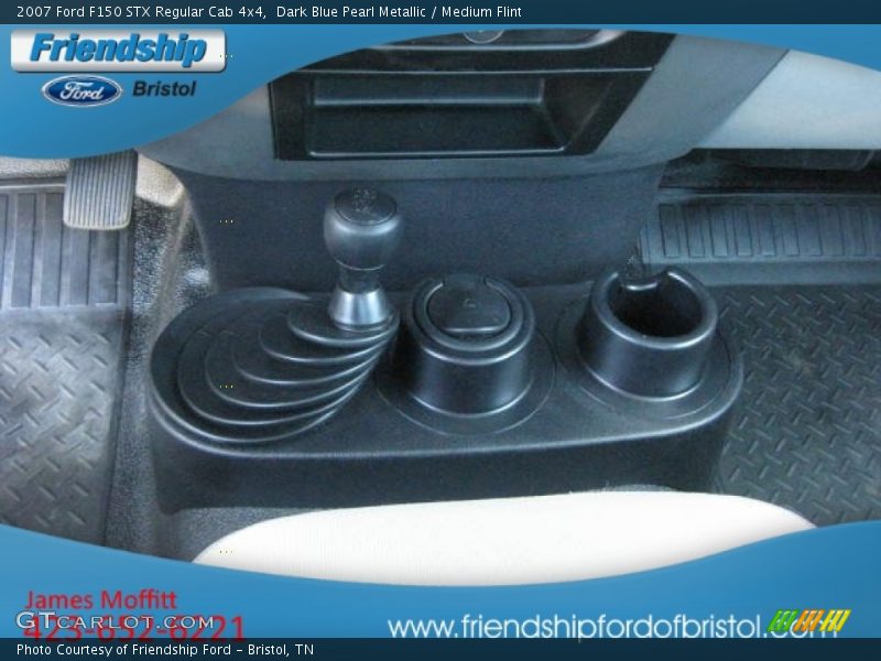 Dark Blue Pearl Metallic / Medium Flint 2007 Ford F150 STX Regular Cab 4x4