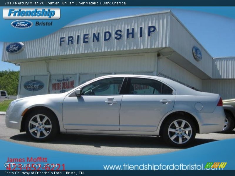 Brilliant Silver Metallic / Dark Charcoal 2010 Mercury Milan V6 Premier