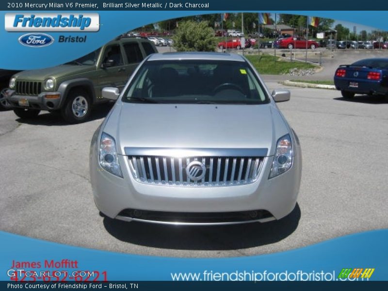 Brilliant Silver Metallic / Dark Charcoal 2010 Mercury Milan V6 Premier
