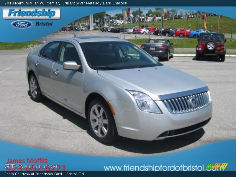 Brilliant Silver Metallic / Dark Charcoal 2010 Mercury Milan V6 Premier