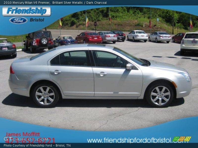 Brilliant Silver Metallic / Dark Charcoal 2010 Mercury Milan V6 Premier