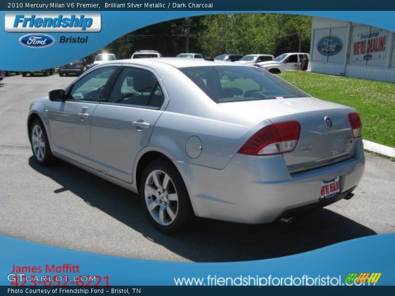 Brilliant Silver Metallic / Dark Charcoal 2010 Mercury Milan V6 Premier
