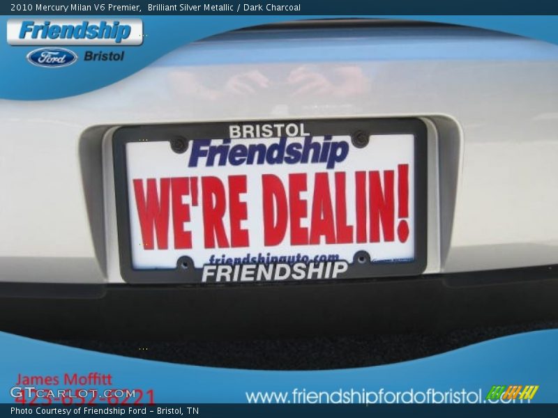 Brilliant Silver Metallic / Dark Charcoal 2010 Mercury Milan V6 Premier