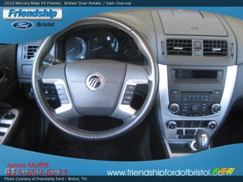 Brilliant Silver Metallic / Dark Charcoal 2010 Mercury Milan V6 Premier