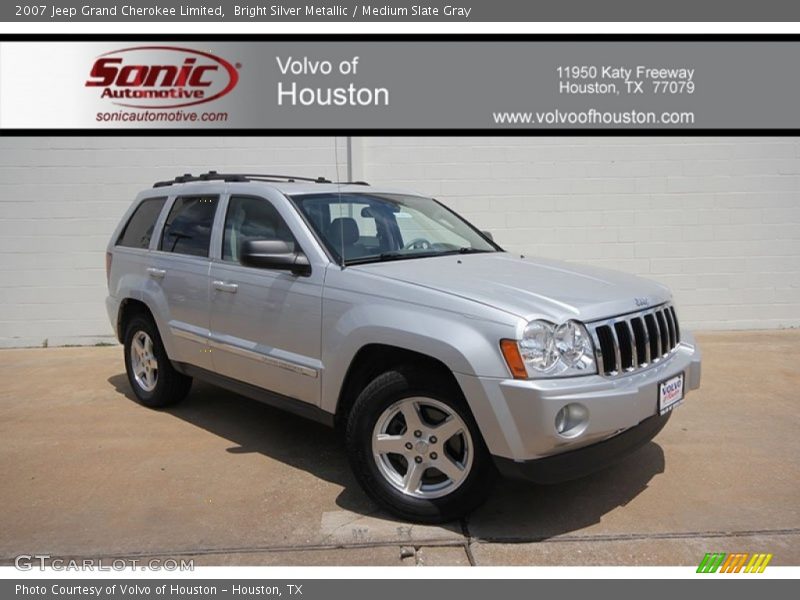 Bright Silver Metallic / Medium Slate Gray 2007 Jeep Grand Cherokee Limited