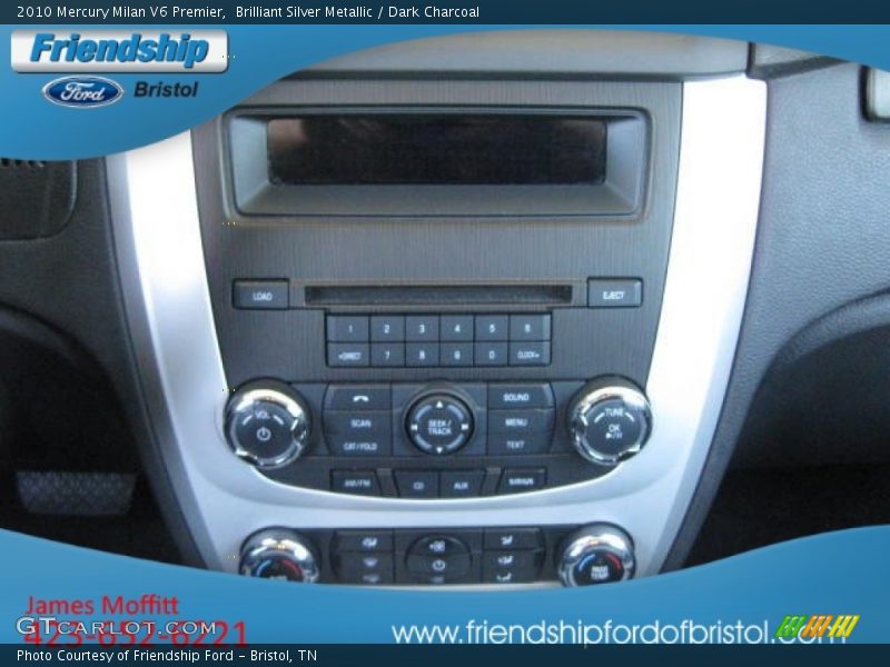 Brilliant Silver Metallic / Dark Charcoal 2010 Mercury Milan V6 Premier