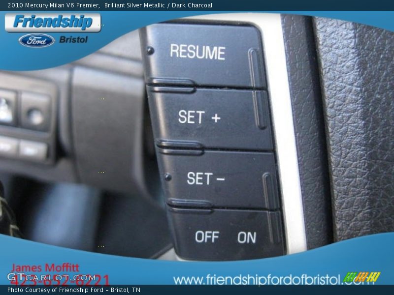 Brilliant Silver Metallic / Dark Charcoal 2010 Mercury Milan V6 Premier