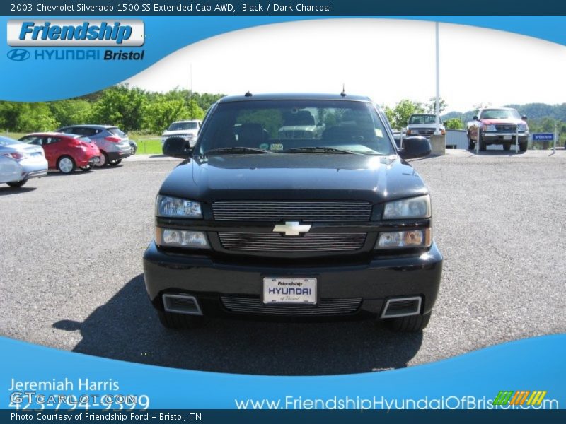 Black / Dark Charcoal 2003 Chevrolet Silverado 1500 SS Extended Cab AWD