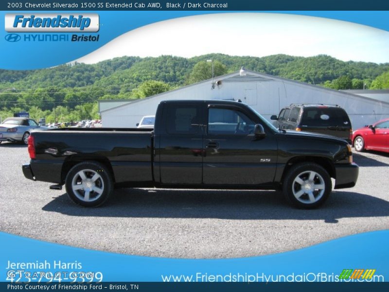 Black / Dark Charcoal 2003 Chevrolet Silverado 1500 SS Extended Cab AWD