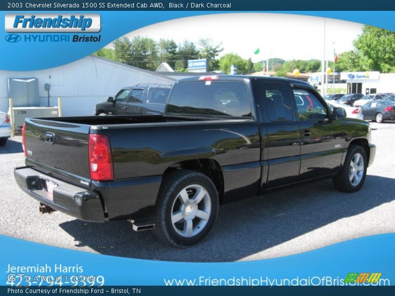 Black / Dark Charcoal 2003 Chevrolet Silverado 1500 SS Extended Cab AWD