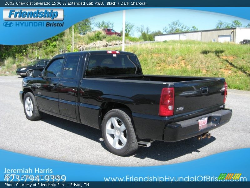 Black / Dark Charcoal 2003 Chevrolet Silverado 1500 SS Extended Cab AWD