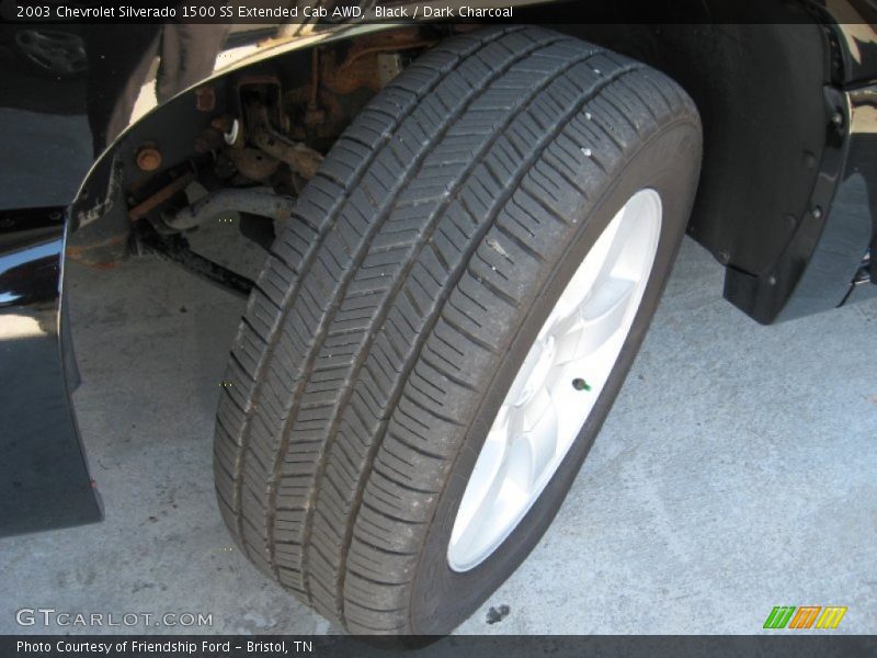 Black / Dark Charcoal 2003 Chevrolet Silverado 1500 SS Extended Cab AWD