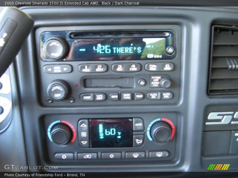 Black / Dark Charcoal 2003 Chevrolet Silverado 1500 SS Extended Cab AWD