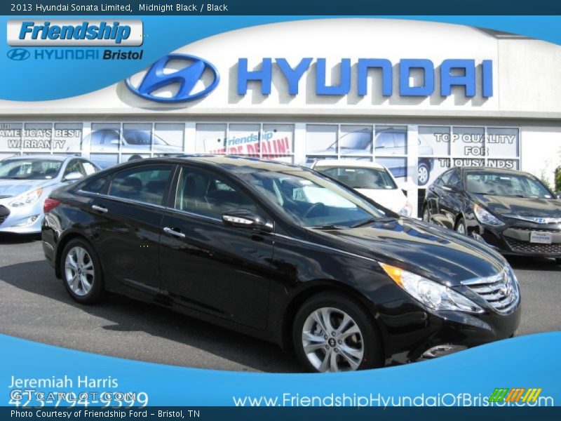 Midnight Black / Black 2013 Hyundai Sonata Limited