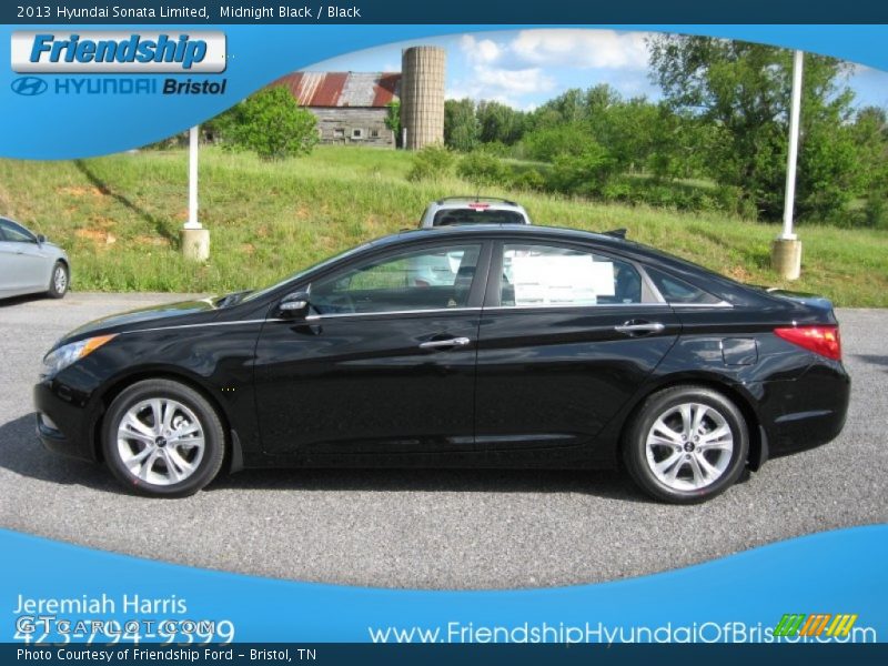 Midnight Black / Black 2013 Hyundai Sonata Limited