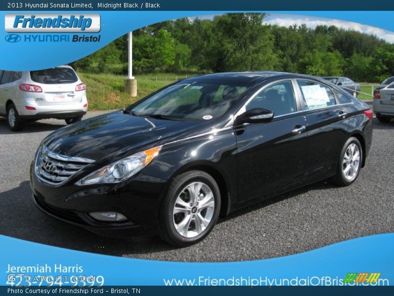 Midnight Black / Black 2013 Hyundai Sonata Limited