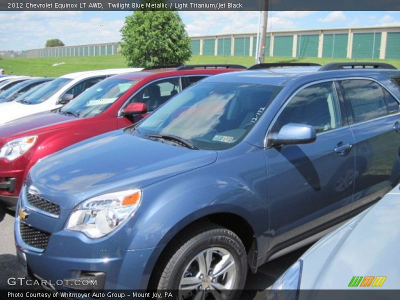 Twilight Blue Metallic / Light Titanium/Jet Black 2012 Chevrolet Equinox LT AWD