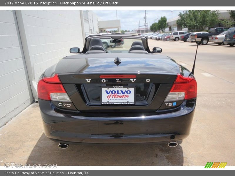 Black Sapphire Metallic / Off Black 2012 Volvo C70 T5 Inscription