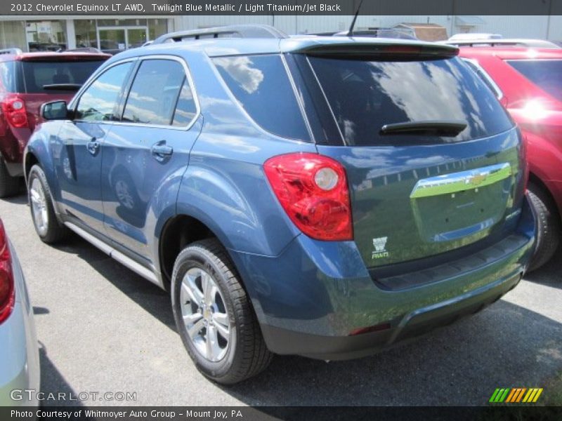 Twilight Blue Metallic / Light Titanium/Jet Black 2012 Chevrolet Equinox LT AWD