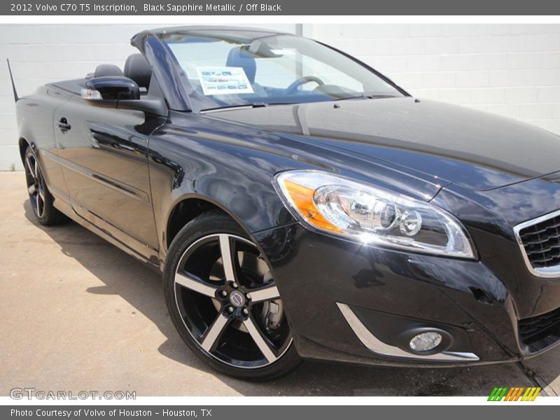 Black Sapphire Metallic / Off Black 2012 Volvo C70 T5 Inscription