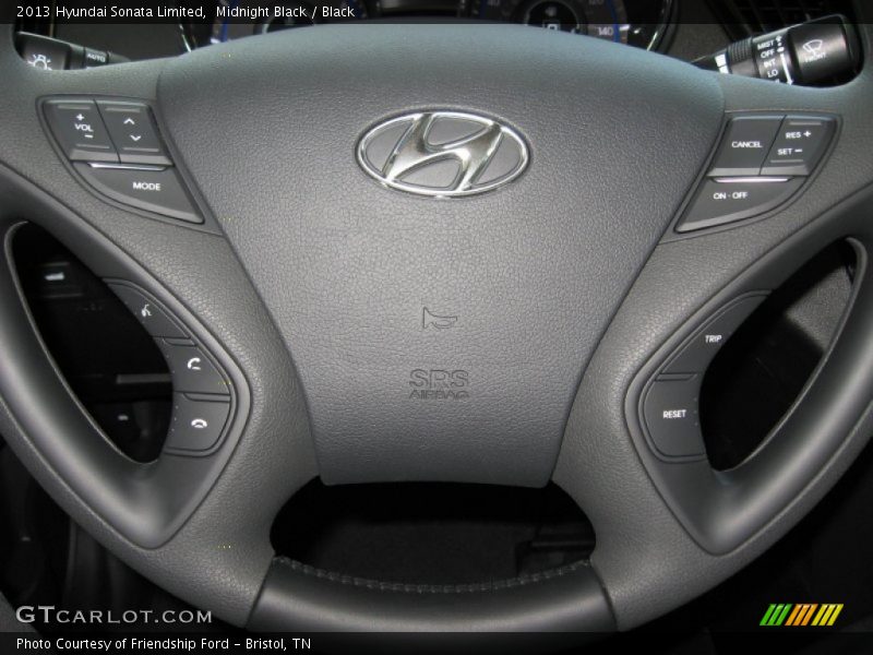 Midnight Black / Black 2013 Hyundai Sonata Limited
