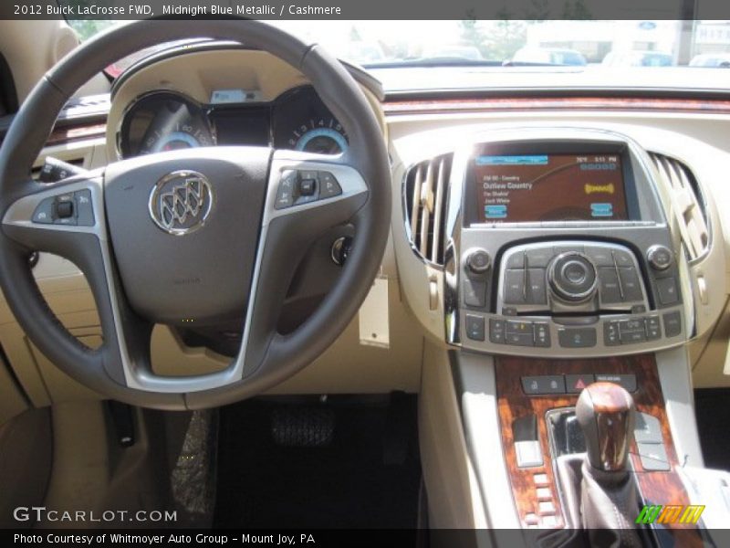 Midnight Blue Metallic / Cashmere 2012 Buick LaCrosse FWD