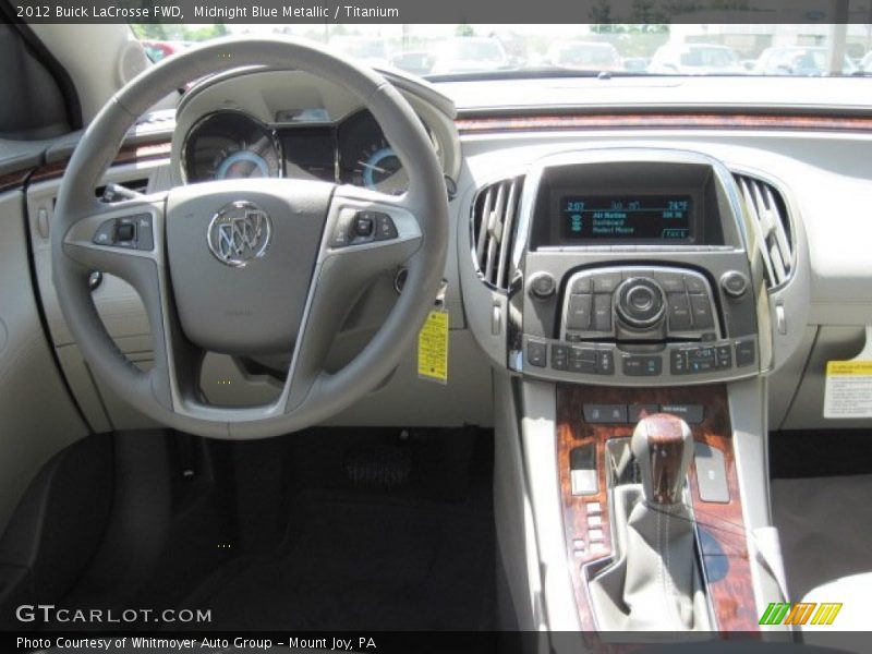 Midnight Blue Metallic / Titanium 2012 Buick LaCrosse FWD