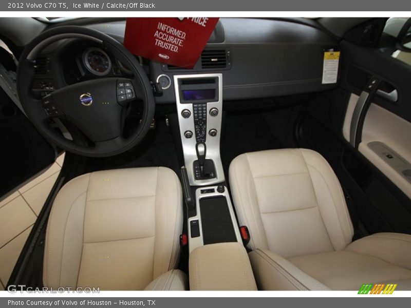 Ice White / Calcite/Off Black 2012 Volvo C70 T5