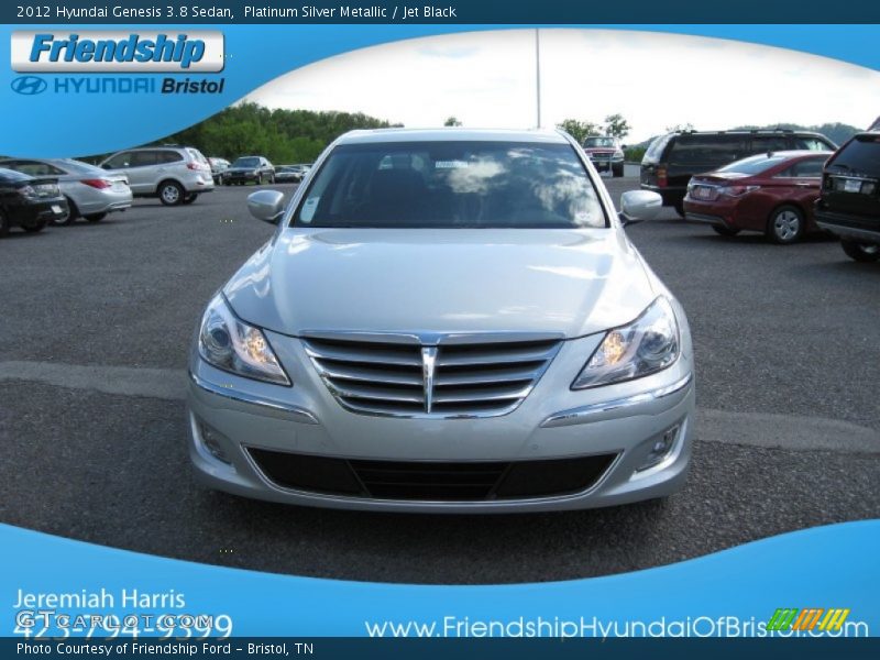 Platinum Silver Metallic / Jet Black 2012 Hyundai Genesis 3.8 Sedan