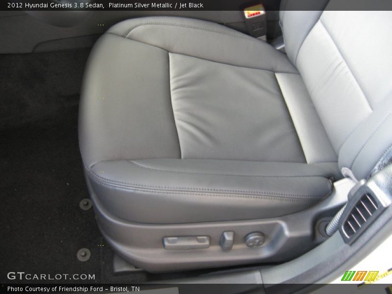 Platinum Silver Metallic / Jet Black 2012 Hyundai Genesis 3.8 Sedan