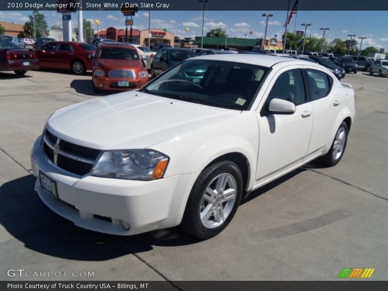 Stone White / Dark Slate Gray 2010 Dodge Avenger R/T