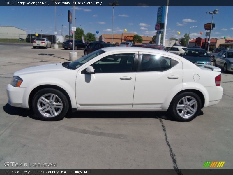 Stone White / Dark Slate Gray 2010 Dodge Avenger R/T