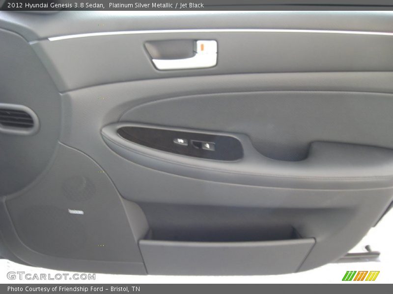 Platinum Silver Metallic / Jet Black 2012 Hyundai Genesis 3.8 Sedan