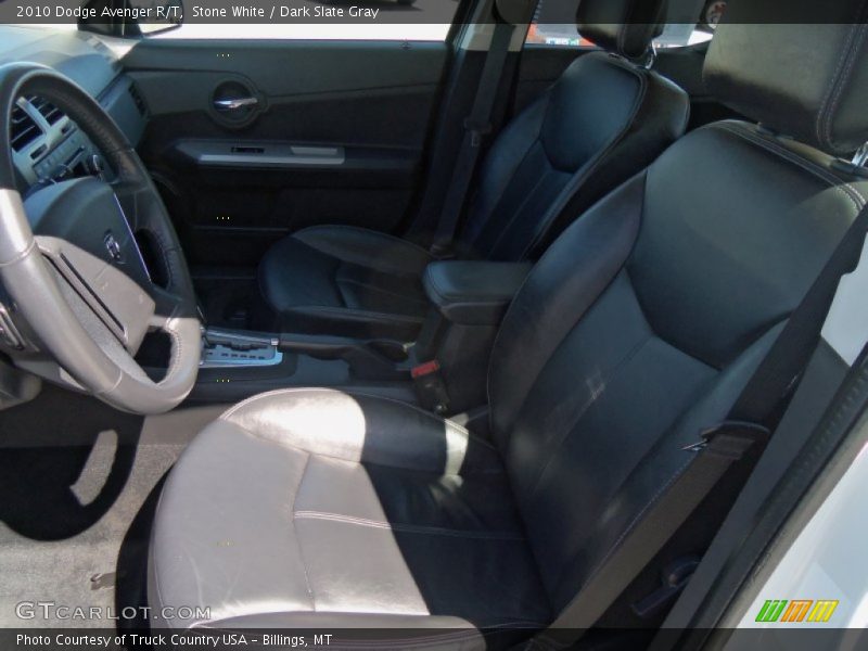 Stone White / Dark Slate Gray 2010 Dodge Avenger R/T