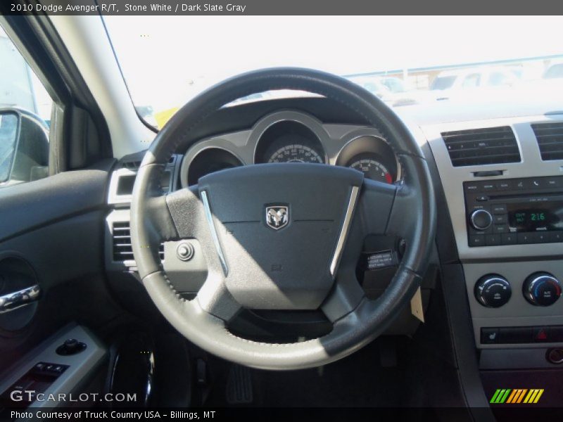 Stone White / Dark Slate Gray 2010 Dodge Avenger R/T