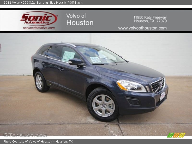 Barrents Blue Metallic / Off Black 2012 Volvo XC60 3.2